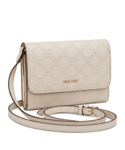 Gold-Accented Flap Crossbody